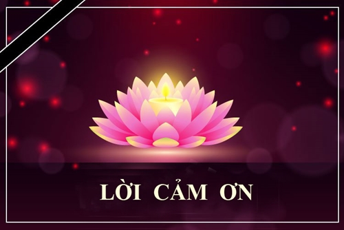 Lời cảm ơn của Ban Lễ tang và gia đình đồng chí Trung tướng Tống Thanh Trì